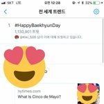 [백현] 전세계<b>트랜드</b>에 백현 생일 축하ㅏㅏ
