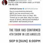 [댓글부탁해] 방탄 <b>LA</b>공연