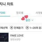 방탄 일간 지니1위&amp;<b>벅스</b> 줄세우기