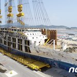 4년만에 바로선 세월호 내부 공개