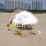 부산 다대포해수욕장 그늘막텐트 걷으라는데...