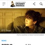 방탄소년단 그래미시상식에 가게될까?