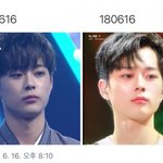 1년 전 프듀2 막방 유선호와 오늘자 큡콘 유선호