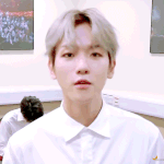 [백현] 마이콘 인터뷰 백현 <b>gif</b> 1