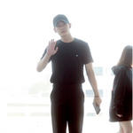 [정해인] 정해인 올블랙 공항 패션 반전매력! (대박)