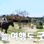 [백현] [28화] 첫 승마 체험! 완벽 트레킹 백현 <b>gif</b> 2