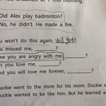 중1 영어 부가<b>의문문</b> 알려줘 ㅜㅜㅜ