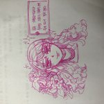 웹툰 한 컷 그려봤는데