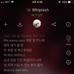 엔씨티 <b>Whiplash</b>같은 가사가진노래추천좀