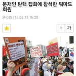 [개깊은빡침] <b>문재</b>인 탄핵시위에 참가한 웜