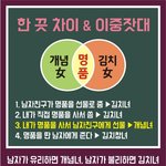 <b>페미니즘</b>}} 1끗차이 김치녀와 개념녀