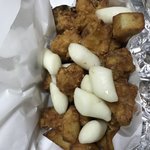 나 닭강정 월남쌈 타코야끼 먹음