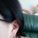 나 귀걸이랑 피어싱 <b>조합</b> 별로?