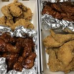 치킨왔다 개행복해