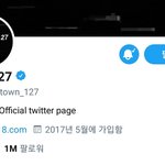 [NCT] !!! 127 공계 백만 팔로워 <b>돌파</b> !!!