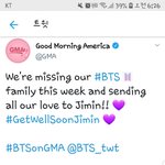 [방탄소년단] <b>gma</b>서 지민이 응원해줬다ㅜㅜ