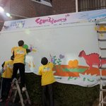 [신천지봉사단]'담벼락 이야기'<b>벽화</b>에 생기를 불어넣다!~