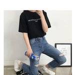 [댓글부탁해] 이런 바지 ( 일짜 찢청) 위엔 상의 뭐 <b>사야</b>할까