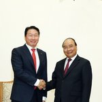 SK 회장, 푹 베트남 총리 면담