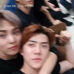 [EXO] 마지막에 세훈이랑 <b>민석</b>이 조카 귀여웠어ㅠ