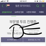 [EXO] 애들 멜뮤 <b>탑텐</b> 들었네 다른 투표도 시작함