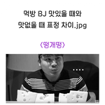 [댓글부탁해] 먹방 <b>BJ</b>들 맛있을 때와 맛없을 때 차이