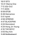 오늘 멜뮤 무대 시간 (<b>큐</b>시트 보고 예상 <b>시</b>)