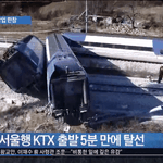 [댓글부탁해] 목숨 담보로 타는 <b>KTX</b>. 탈선 사고 꼭 봐주세요!