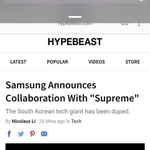 [댓글부탁해] 삼성짝퉁슈프림이랑 콜라보 ㅋㅋㅋㅋㅋ