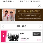 [EXO] 골디 인기상 1위다