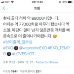 [EXO] 안한애들 심각성 좀 깨닫자 격차 88,000<b>대임</b>