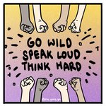[<b>페미니즘</b>] #<b>페미니즘</b> "GO WILD SPEAK LOUD THINK...