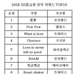 [댓글부탁해] 2018 <b>GS</b> 홈쇼핑 뮤직어워드 TOP10