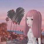 [제페토] 앞머리 합성 + 타투 <b>픽스</b>아트로 해봤는디