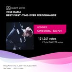 [강다니엘] Mwave솔로<b>퍼</b><b>포</b> 1위 강다니엘