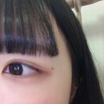 숱 많게 <b>일자</b> 앞머리로 잘랐당