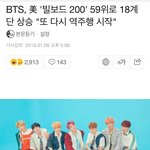 방탄 앨범차트보니까 <b>유입</b> 또 많은가봐