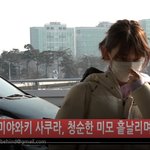 [댓글부탁해] 미야와키 사쿠라 방금 출국... <b>생얼</b> 이쁘네요