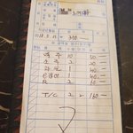 술집 영수증 <b>내역</b>.. 뭔지 알려주세요