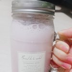 딸기 스무디 만들었당