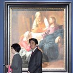 아베 日 총리, '베르메르展' 찾아 관람