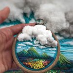 한폭의 그림 같은 입체 <b>자수</b>
