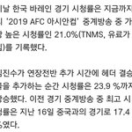 [드루와] 대한민국v바레인 아시안컵 16강 <b>시청</b>률