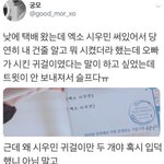 [시우민] <b>친오빠</b>한테 남돌이름적힌 택배가 왔다고(시우민)