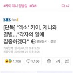 카이 <b>제니</b> 이<b>정도</b>면 그냥 썸타다 걸렸는데 사진때문에 인정한듯