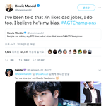 [<b>bts</b>] AGT judge says "<b>BTS</b> JIN my bias...