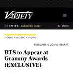 방탄 그래미 어워즈 <b>참석</b>한대