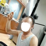 [댓글부탁해] 우리아빠 좀 봐 머리 완전 걸그룹임