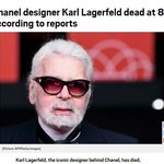 와 <b>샤넬</b>에 칼 라거펠트 사망했대;;
