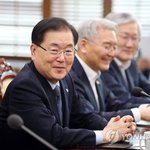 미소짓는 정의용 국가안보실장